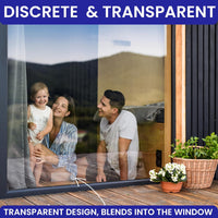 50 Window Fly Traps Sticky Non-Toxic Clear Fly Paper Indoor for Home. No Mess Flies Window Sticky Traps Bug Flies Strips Indoors. Fruit and Housefly Trap Indoor Flypaper Tape Gnat Catcher Killer