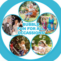 Toy Life 3 Pack Bubble Guns for Kids, Automatic Bubble Blower, Leakproof & Lightweight, Outdoor Summer Toy, Easter Basket Stuffer, Party Favor, Birthday Gift for Toddlers Boys Girls