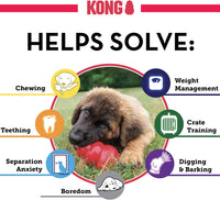 KONG Classic Stuffable Dog Toy - Fetch & Chew Toy for Dogs - Treat-Filling Capabilities & Erratic Bounce for Extended Play Time - Durable Natural Rubber Material - for Medium Dogs