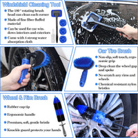 26Pcs Car Detailing Brush Set, Car Detailing Kit, Car Detailing Brushes, Car Cleaning Kit, Car Windshield Cleaning Tool, Professional Car Care kit - Car Wash Brush kit for Interior Exterior Wheels