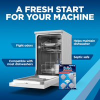 Finish Dishwasher Cleaner Tablets, Deep Cleans Hidden Grease & Grime, Fights Odors, No Extra Wash Cycle, Helps Maintain Dishwasher, 12 Month Supply, 12 Count