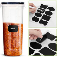 Utopia Kitchen Cereal Containers Storage Set – 4 Pack 4L(135.2 oz) Airtight Food Storage Containers with Lids, BPA-Free Cereal Dispensers for Pantry Organization and Storage (Clear)