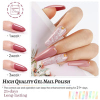 JODSONE 36 PCS Gel Nail Polish Set - 32 Colors, Base Coat, Top Coat, Gifts for Women - Cart Shape