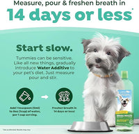 TropiClean Fresh Breath Water Additive for Dogs | Dog Breath Freshener & Teeth Cleaning Solution | No Toothpaste or Toothbrush Required | 33.8 oz