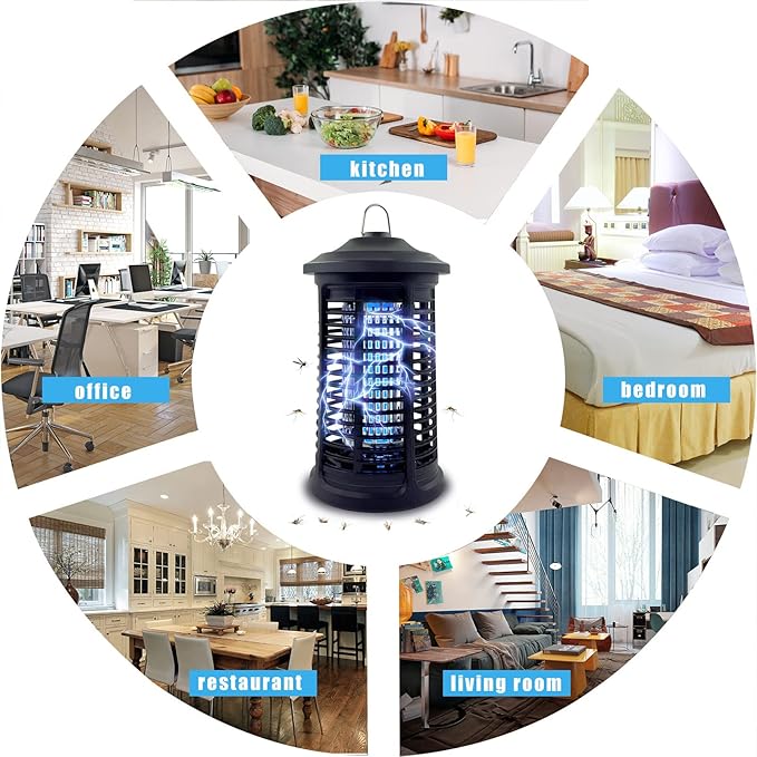 Electric Bug Zapper Indoor/Outdoor, 4200V High Powered Mosquito Zappers Killer, Waterproof Insect Fly Swatter Zapper Mosquito Trap Outdoor, Fly Traps, Insect Killer for Home,Garden,Backyard, Camping - Cart Shape