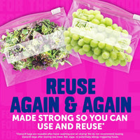 Ziploc Gallon Food Storage Slider Bags, Power Shield Technology for More Durability, 104 Bags Total