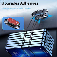 2-Pack Magnetic Phone Holder for Car Dash Strong Magnet Magnetic Car Phone Holder Mount 4 Plate Phone Holders for Your Car Phone Mount for Car Dashboard Cell Phone Car Mount for iPhone Samsung