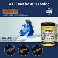 TetraMin Tropical Flakes 7.06 Ounces, Nutritionally Balanced Fish Food