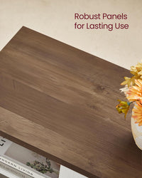 VASAGLE Farmhouse TV Stand for TVs up to 65 Inches, Entertainment Center with Storage Cabinets and Sliding Barn Doors, Media Console Table for Living Room, Rustic White and Honey Brown ULTV535W01