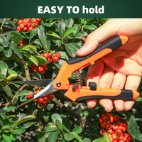 3-Pack Stainless Steel Pruning Shears, Pruning Snips and Clippers for Gardening - Cart Shape
