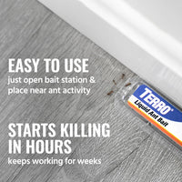 TERRO Ant Killer Bait Stations T300B - Liquid Bait to Eliminate Ants - 12 Count Stations for Effective Indoor Ant Control